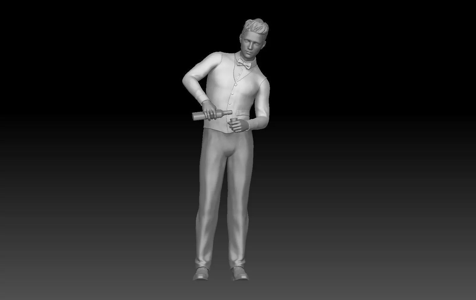 BAR TENDER BOY 1 3D print model_0