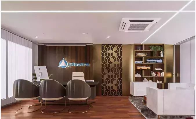 MD cabin - office - interior - office space 3D model