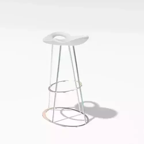 Round White Bar Stool