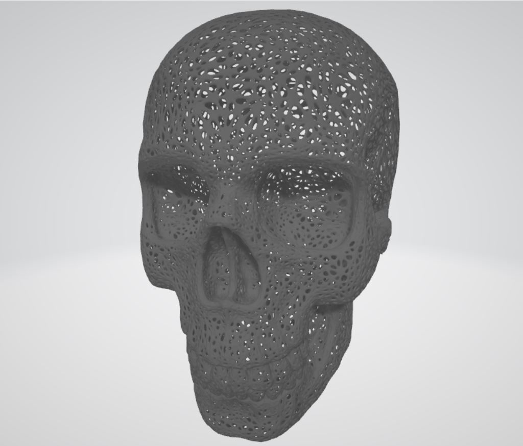 FILIGREE HUMAN SKULL 3D print model_4