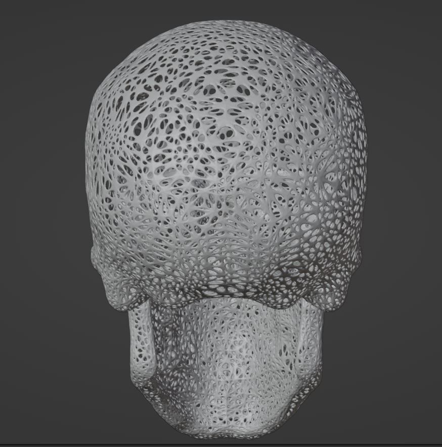 FILIGREE HUMAN SKULL 3D print model_2