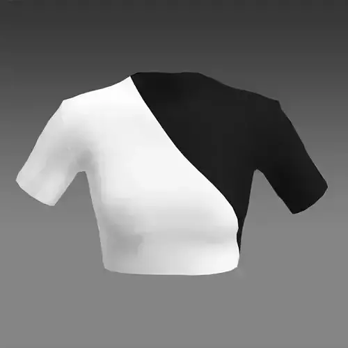 BLOUSE BLACK AND WHITE LOOK 