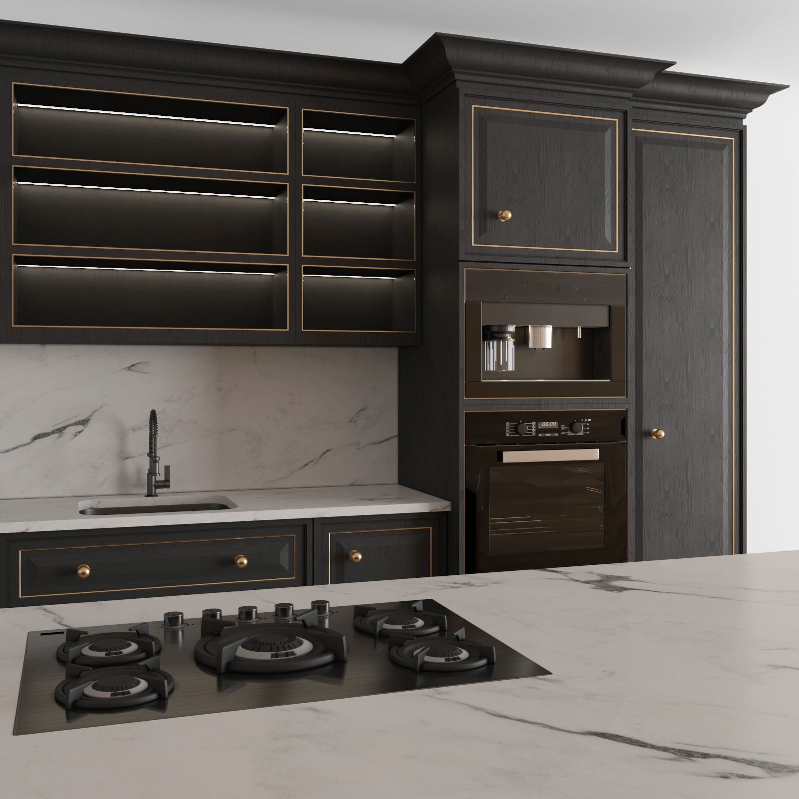 Kitchen Classic 04 3D model_4