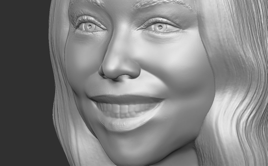 Mariah Carey bust for 3D printing 3D print model_20