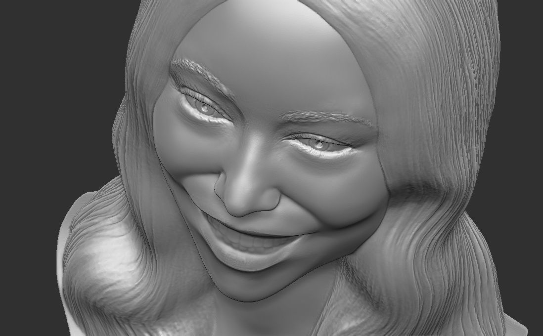 Mariah Carey bust for 3D printing 3D print model_23