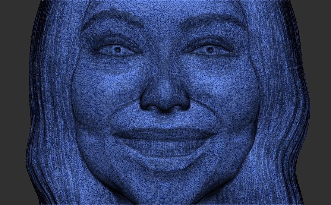 Mariah Carey bust for 3D printing 3D print model_32