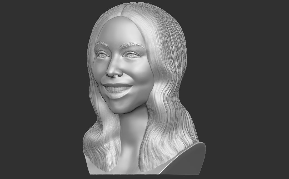 Mariah Carey bust for 3D printing 3D print model_7