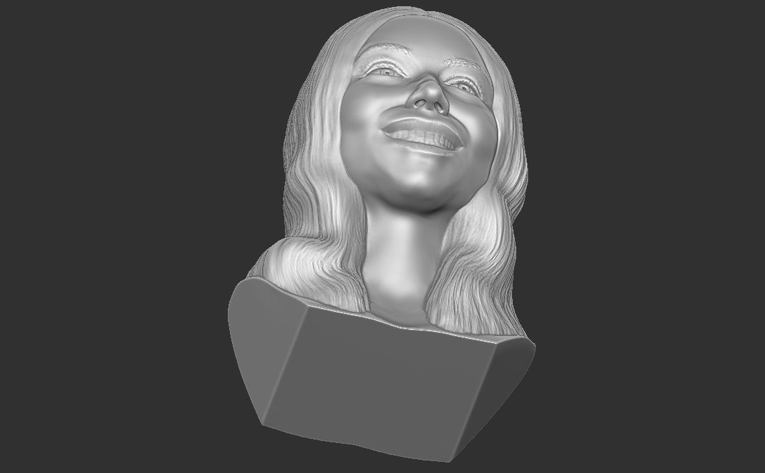 Mariah Carey bust for 3D printing 3D print model_27