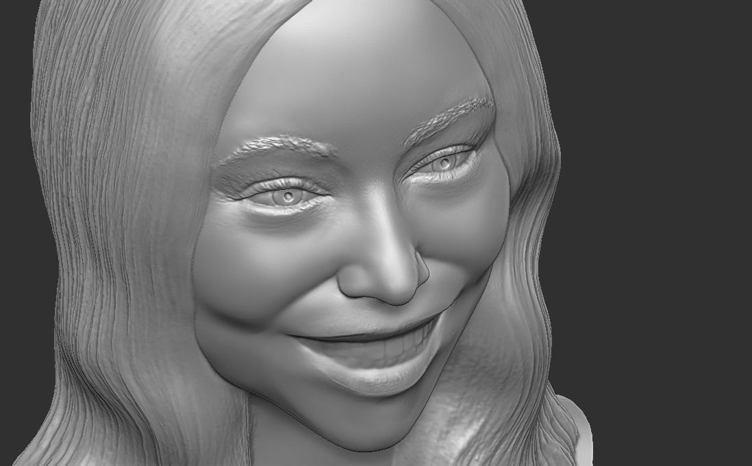 Mariah Carey bust for 3D printing 3D print model_24