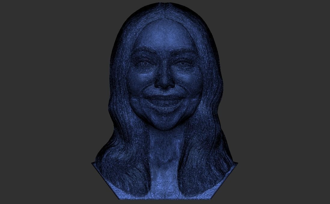 Mariah Carey bust for 3D printing 3D print model_30