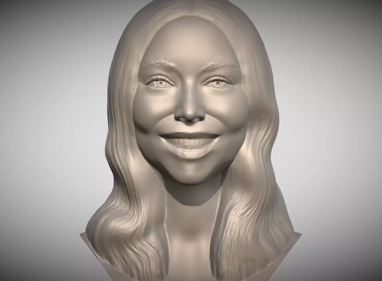 Mariah Carey bust for 3D printing 3D print model_0