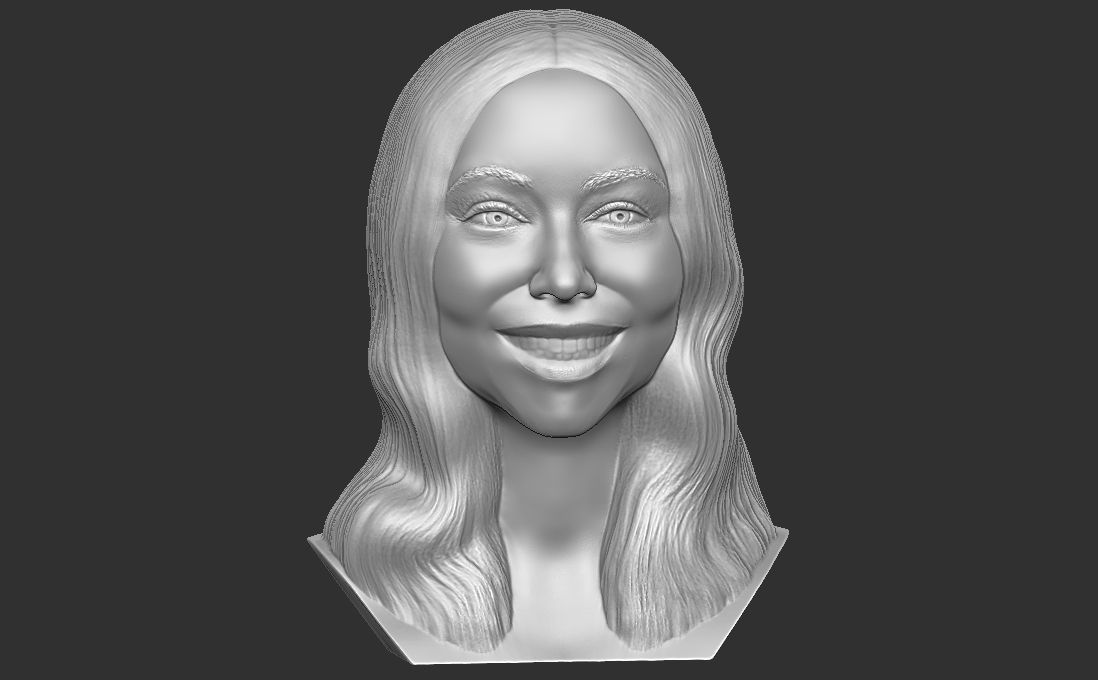 Mariah Carey bust for 3D printing 3D print model_17