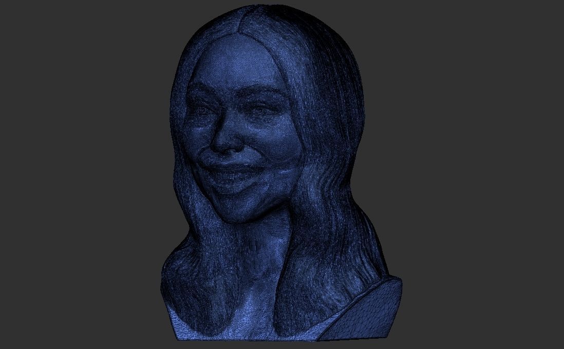 Mariah Carey bust for 3D printing 3D print model_31
