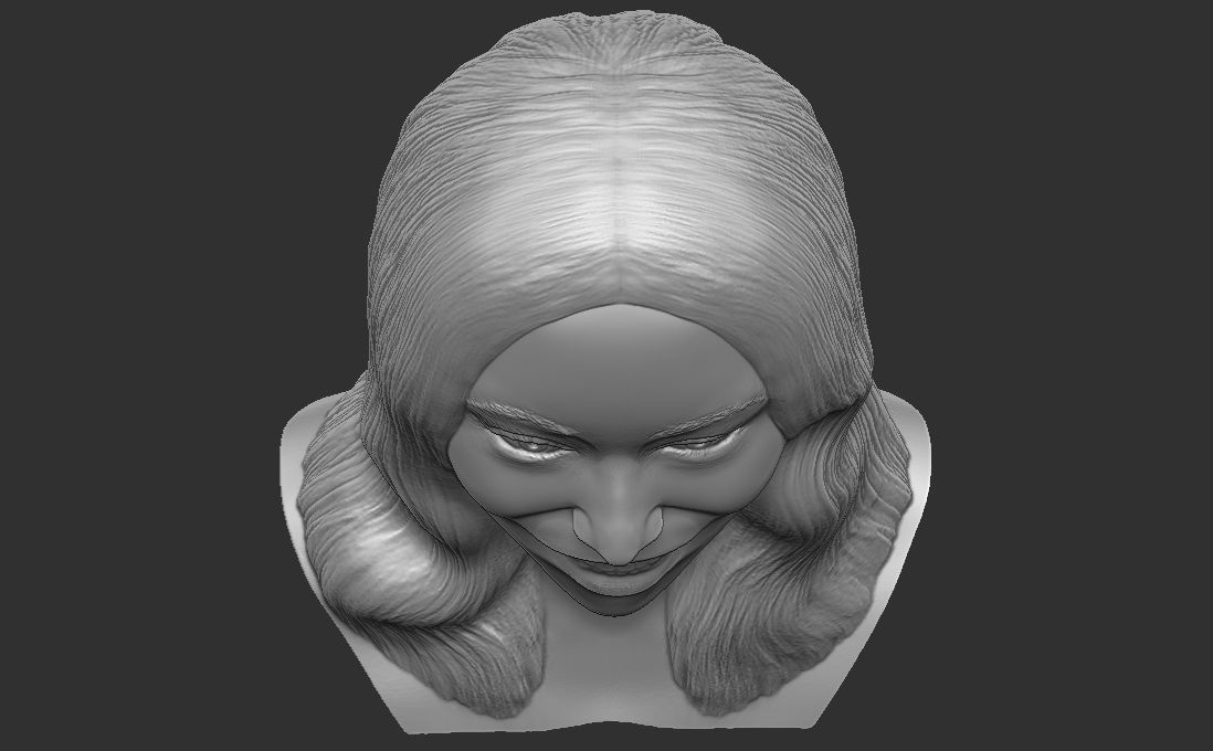 Mariah Carey bust for 3D printing 3D print model_25