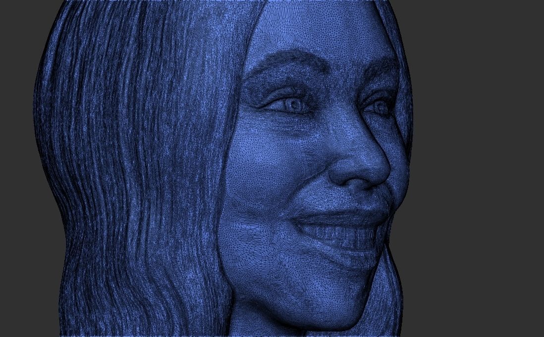 Mariah Carey bust for 3D printing 3D print model_33