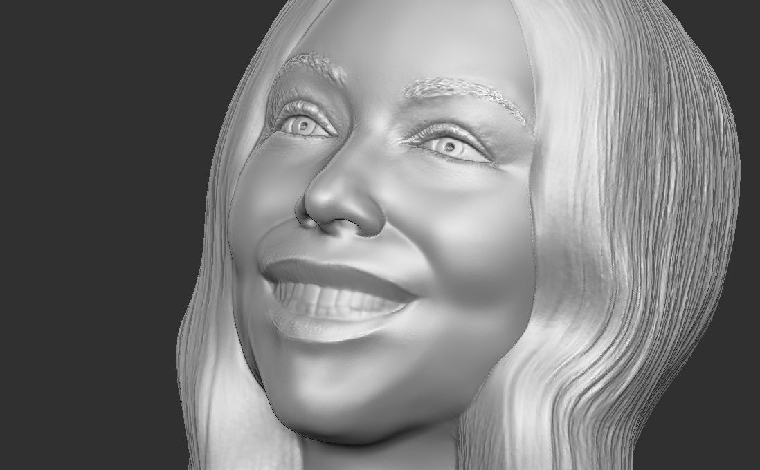 Mariah Carey bust for 3D printing 3D print model_22