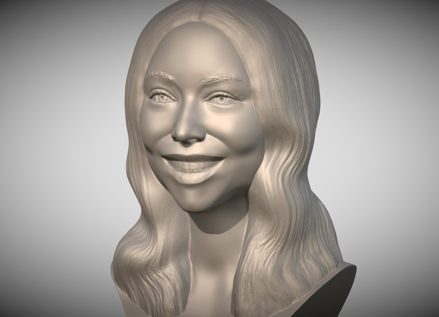 Mariah Carey bust for 3D printing 3D print model_1