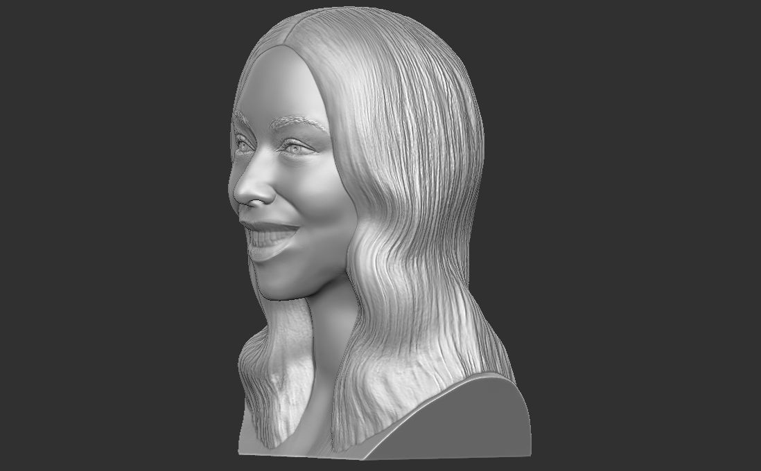 Mariah Carey bust for 3D printing 3D print model_8