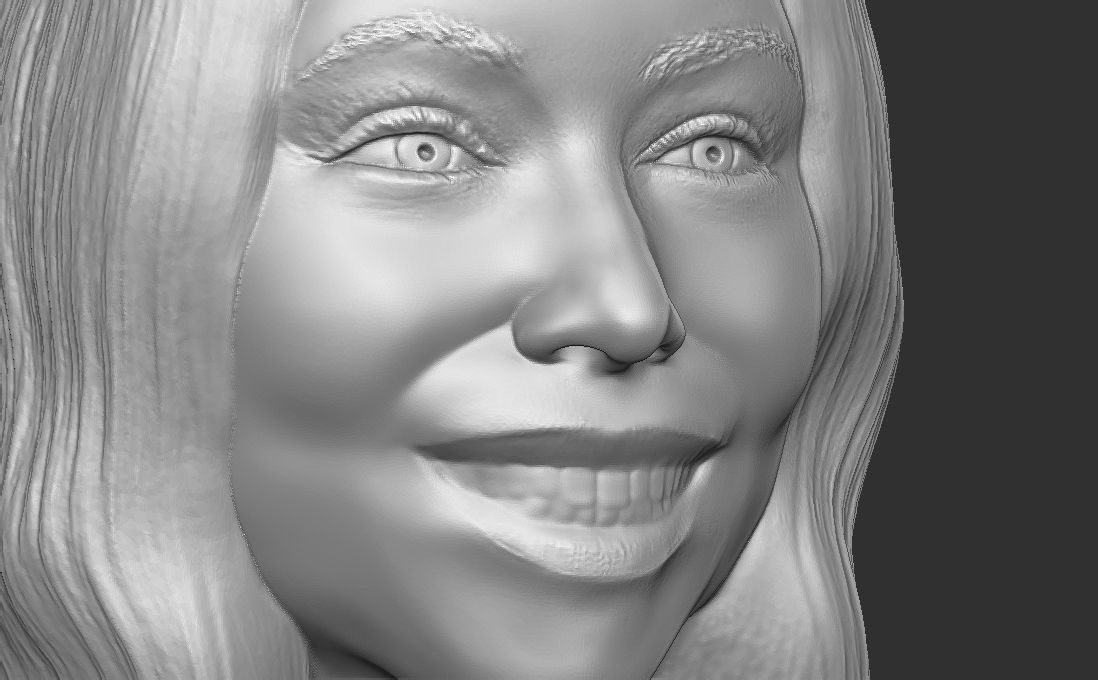 Mariah Carey bust for 3D printing 3D print model_19