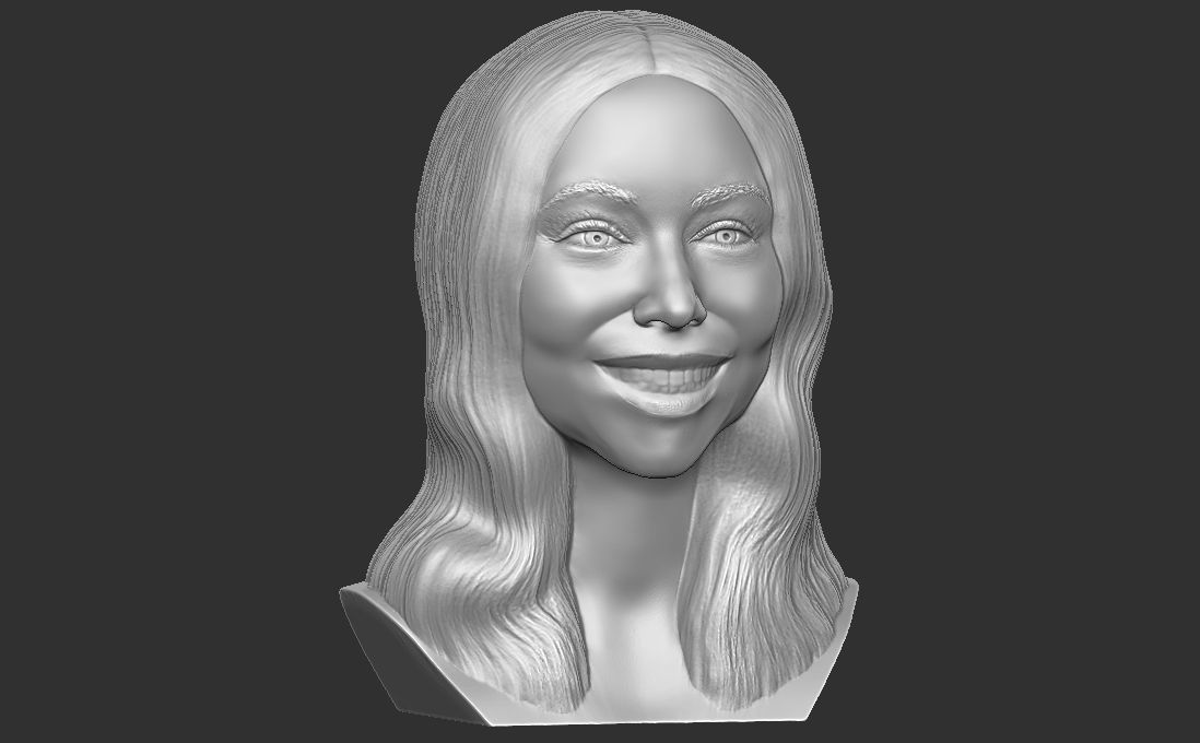 Mariah Carey bust for 3D printing 3D print model_16