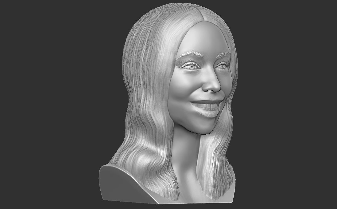 Mariah Carey bust for 3D printing 3D print model_15