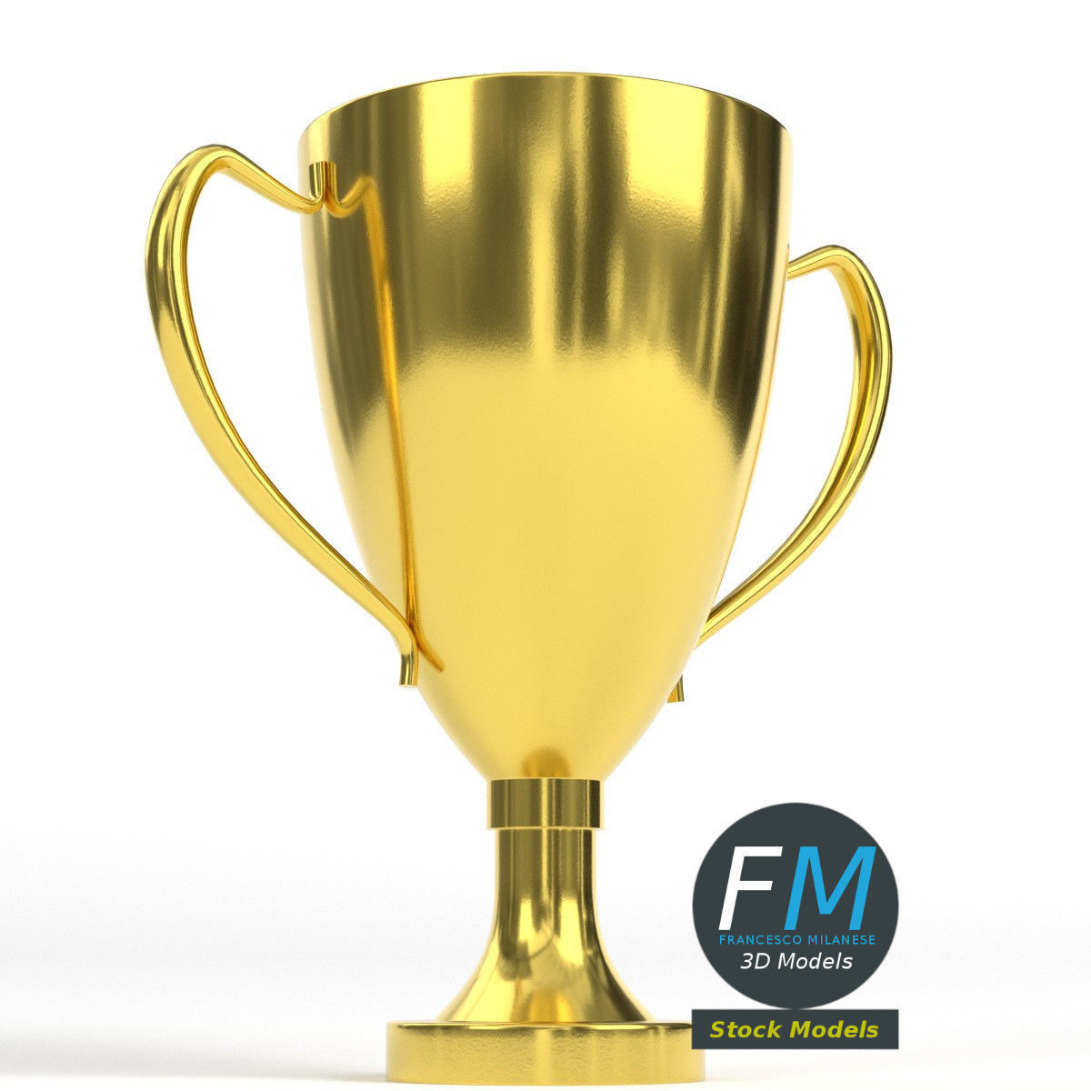 Trophy cup 4 3D model_3