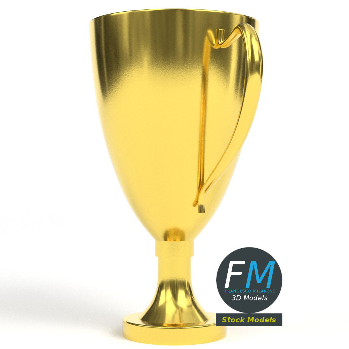 Trophy cup 4 3D model_4
