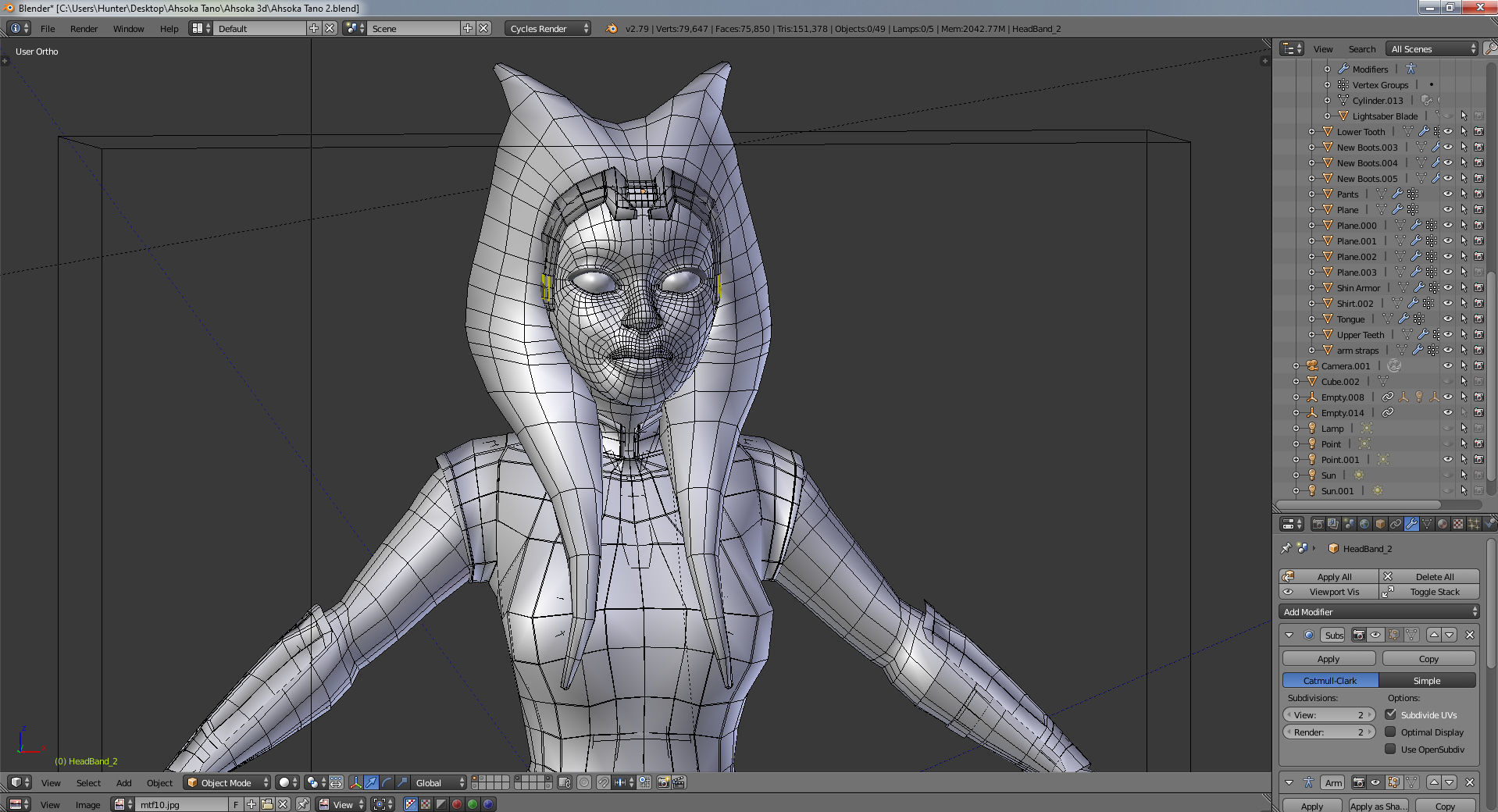Ahsoka Tano 3D model_12