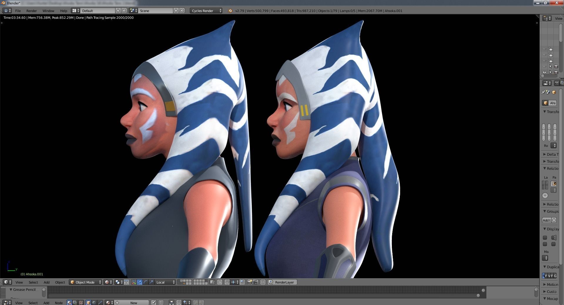 Ahsoka Tano 3D model_8