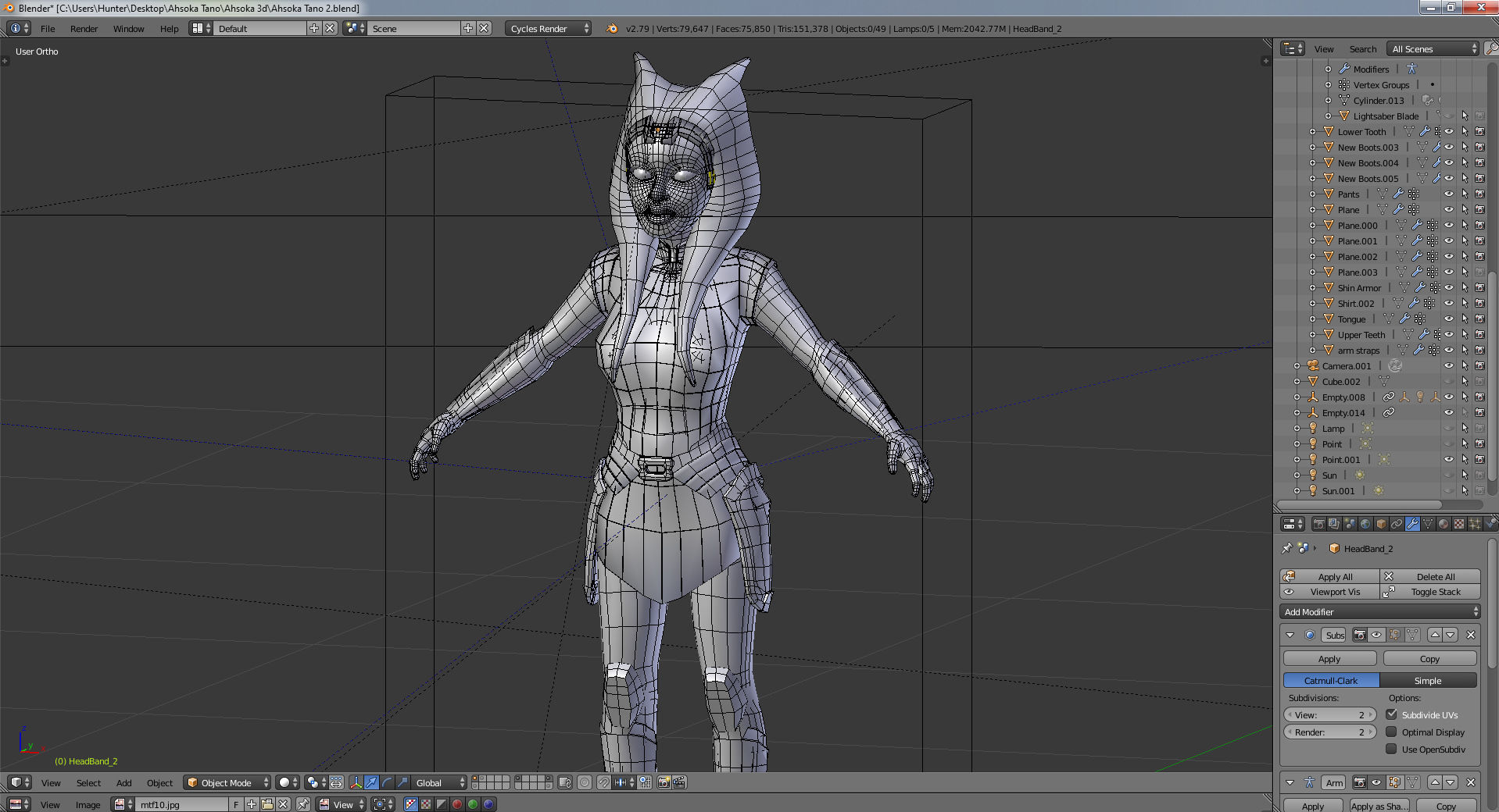 Ahsoka Tano 3D model_11