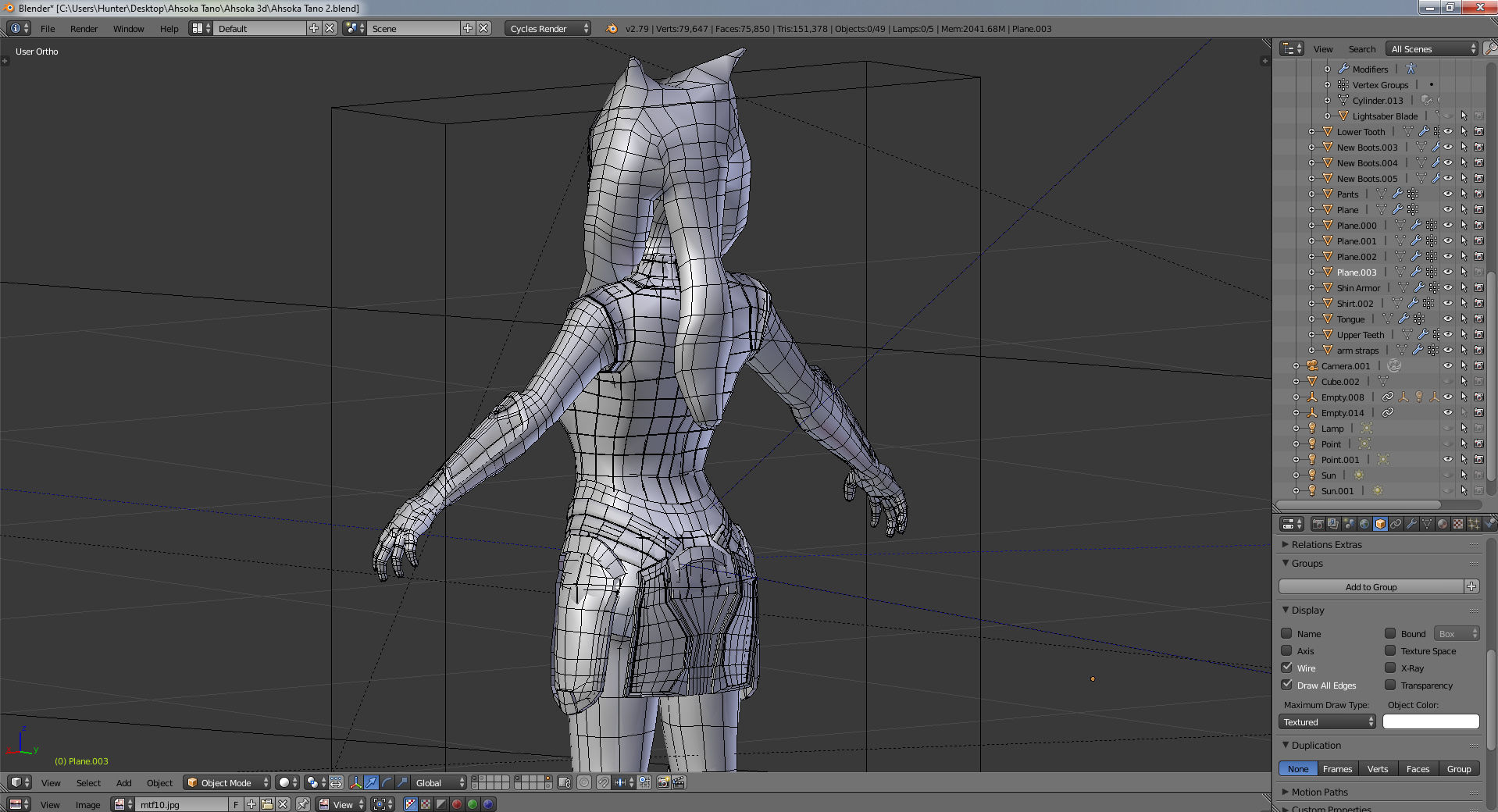 Ahsoka Tano 3D model_9