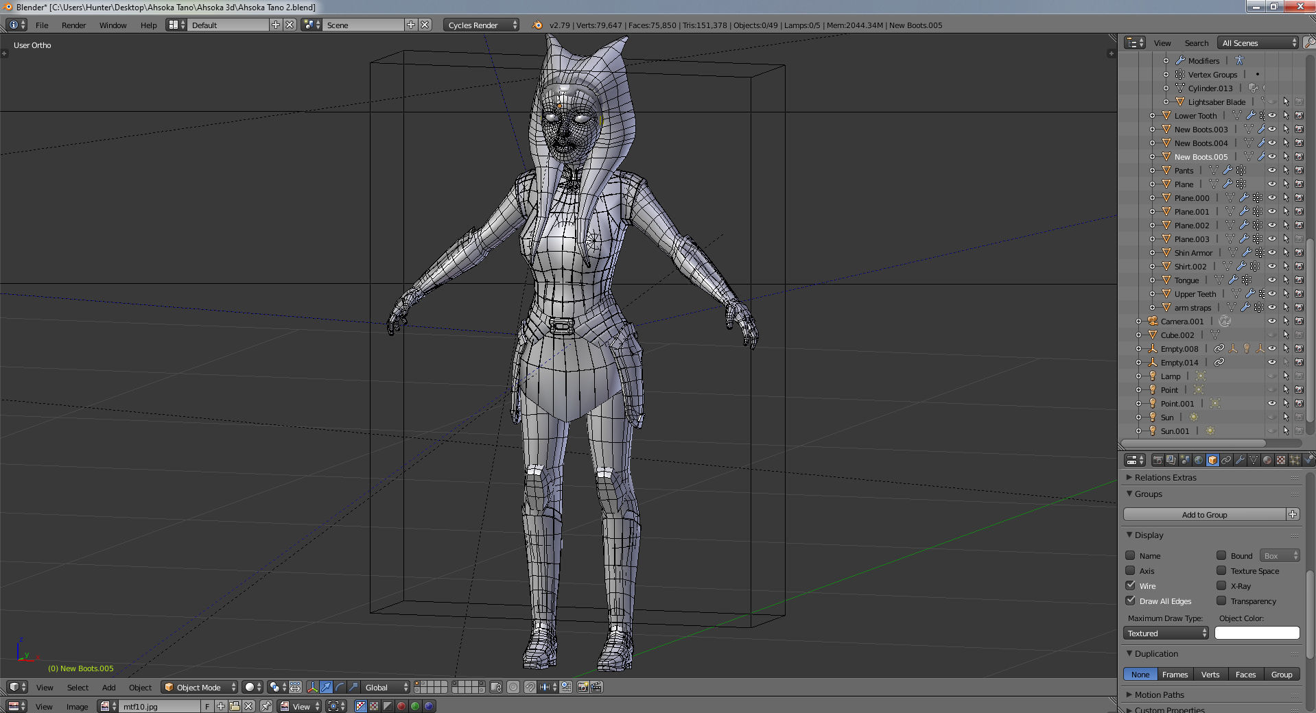 Ahsoka Tano 3D model_10