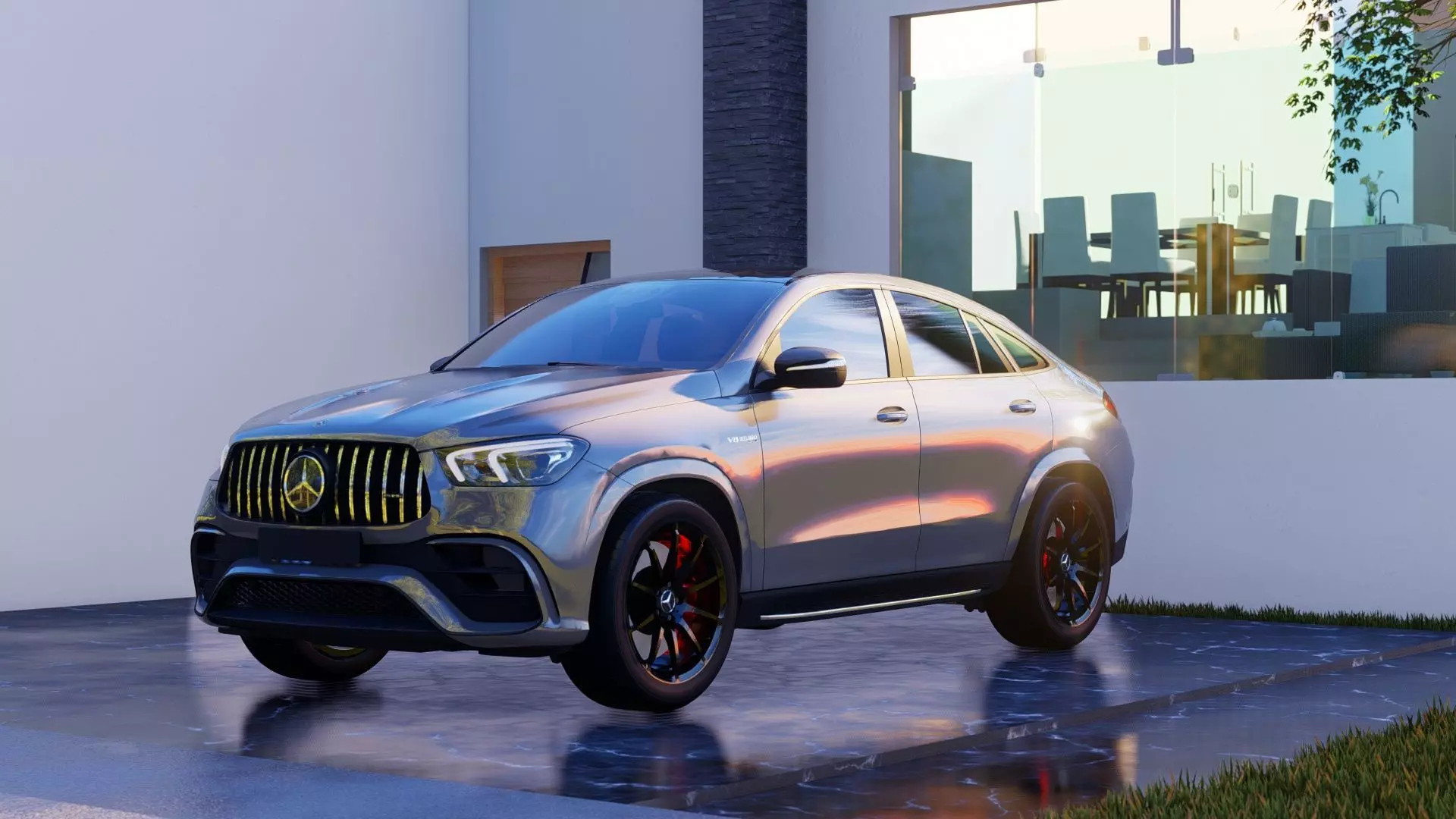 Mercedes GLE 63  S Coupe Amg 2021 3D model_0