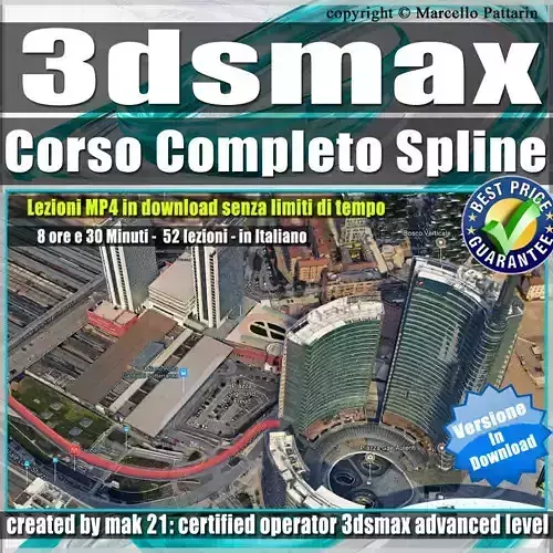 3ds max Modellazione Spline Corso Completo 3D model