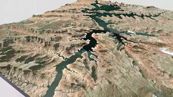 Lake Powell Utah Arizona USA 3D model