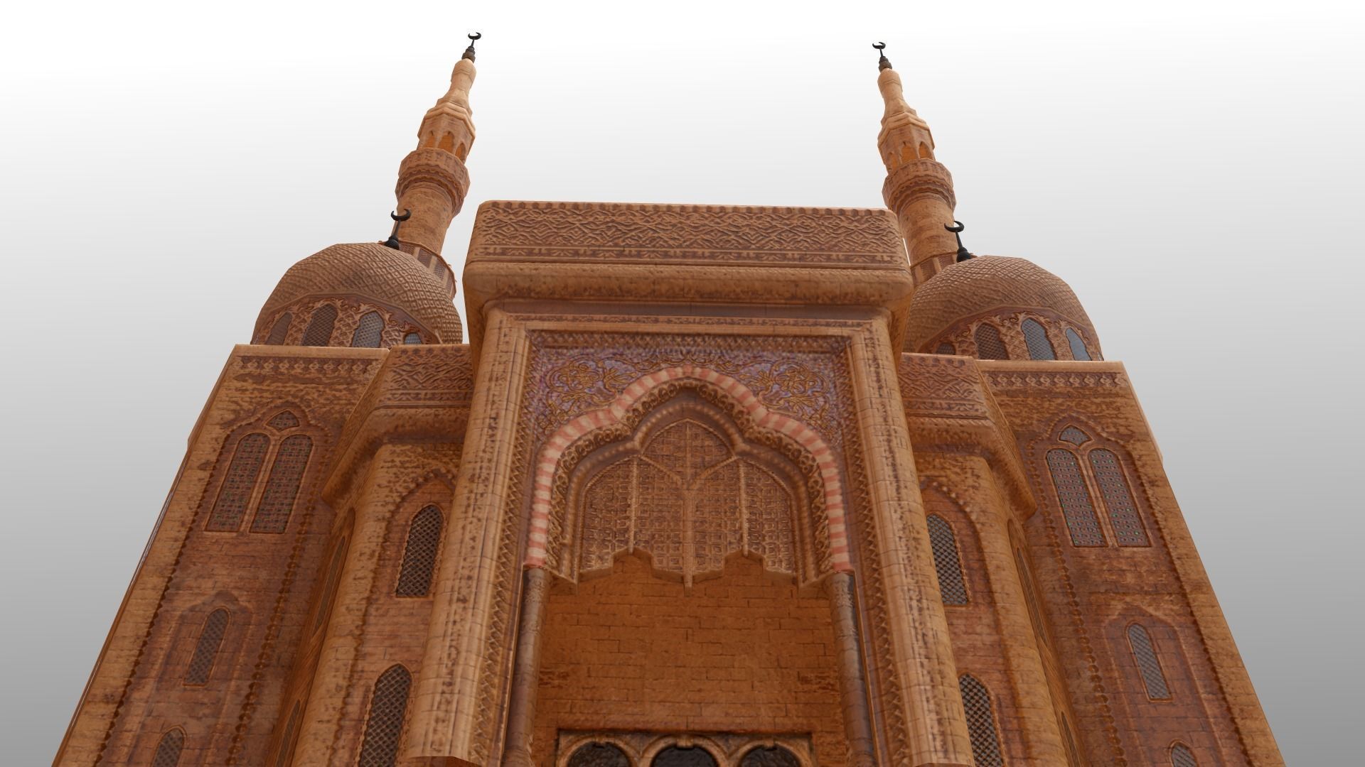 Arabic Old Town Low-poly 3D model_72