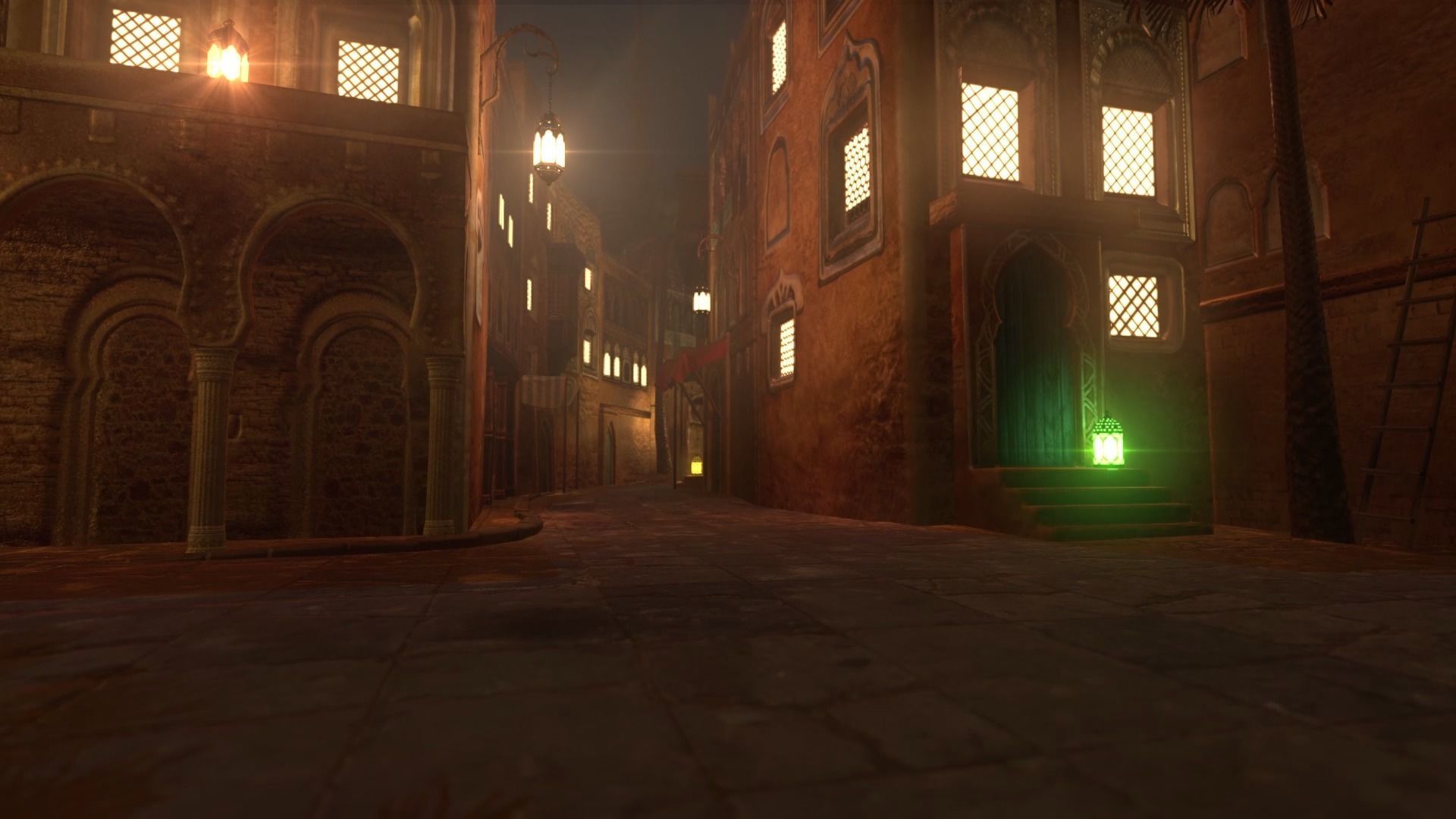 Arabic Old Town Low-poly 3D model_35