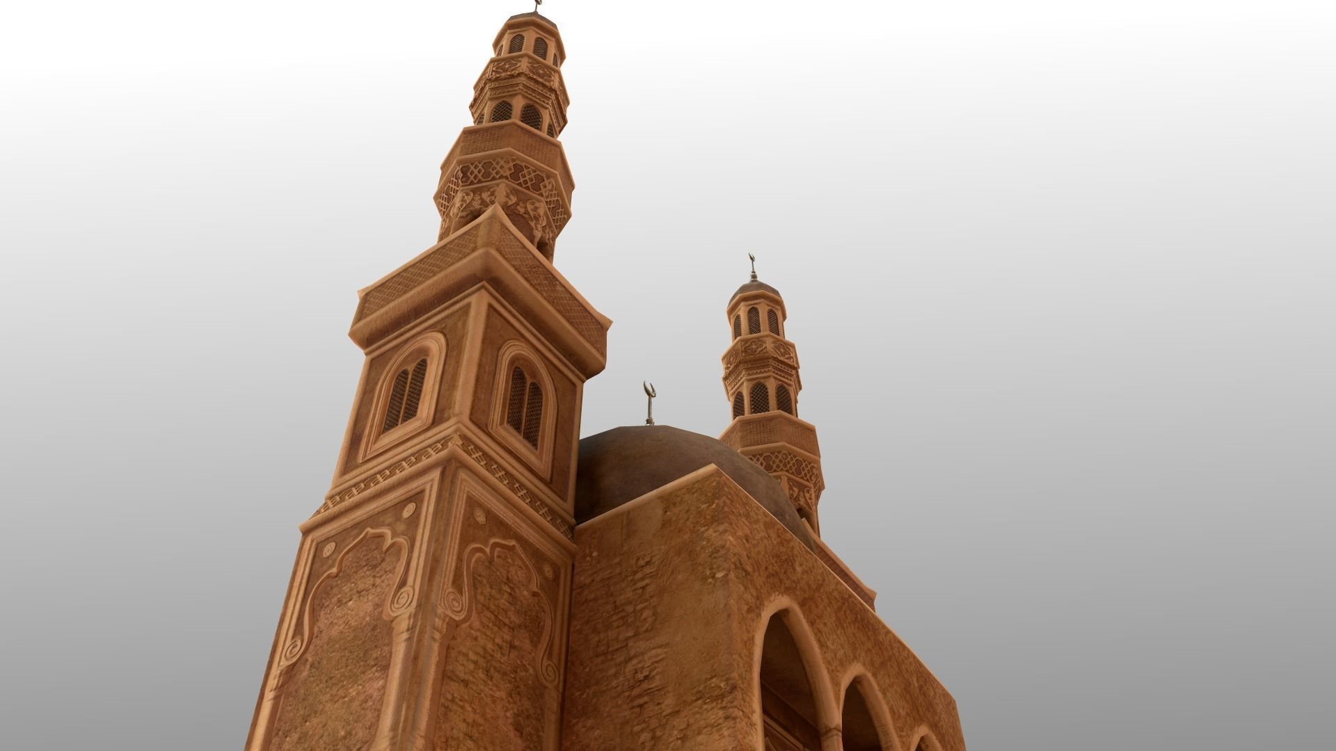 Arabic Old Town Low-poly 3D model_64