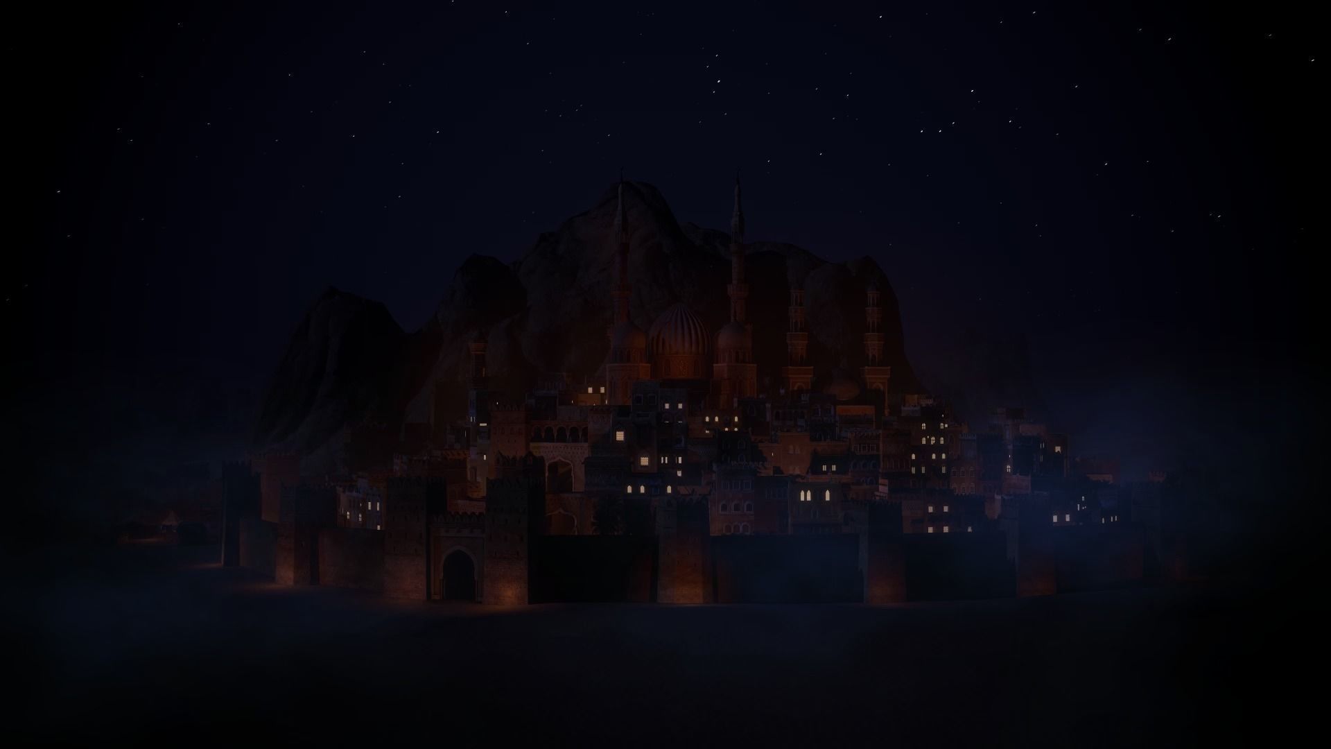 Arabic Old Town Low-poly 3D model_31