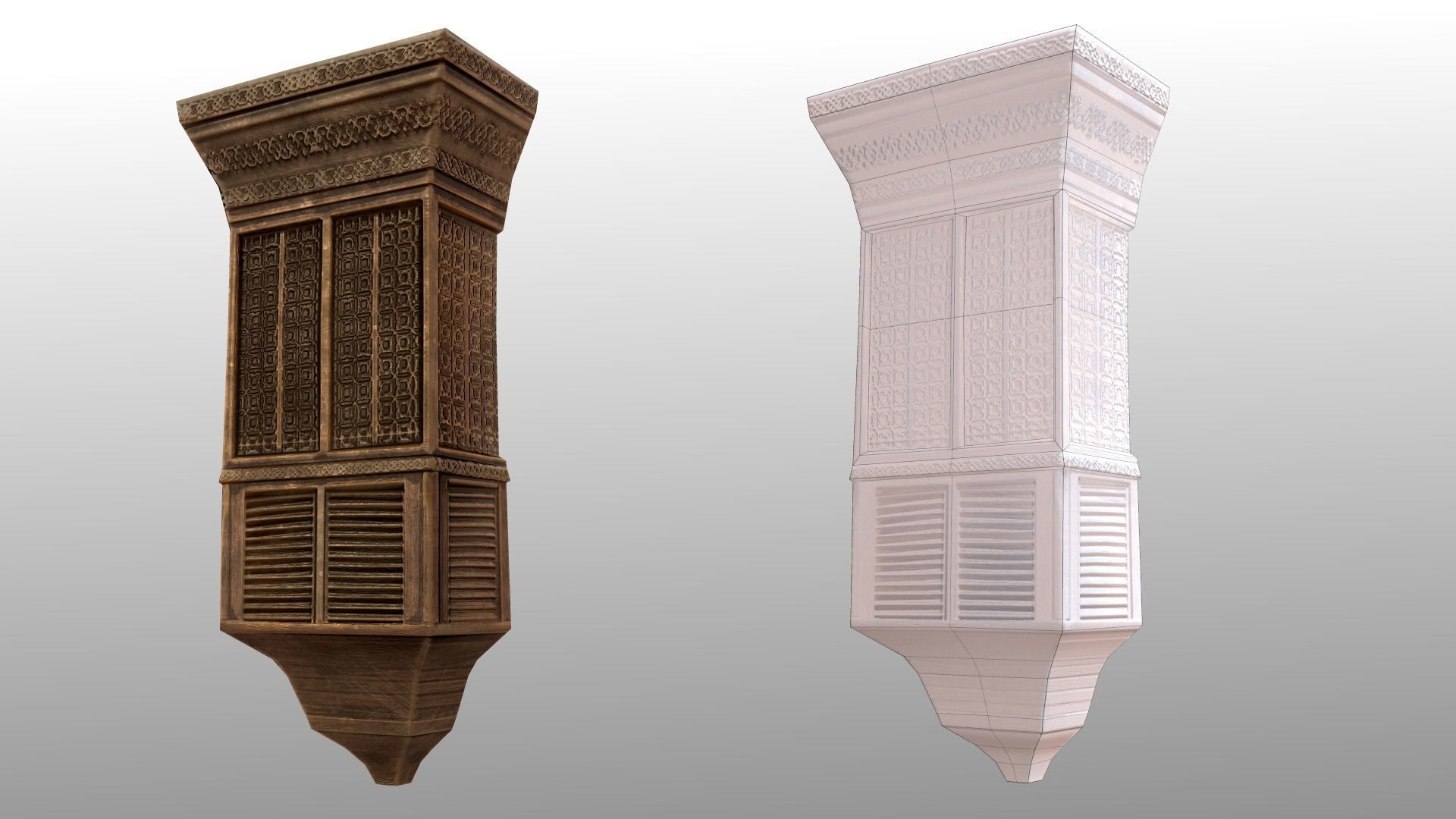 Arabic Old Town Low-poly 3D model_51