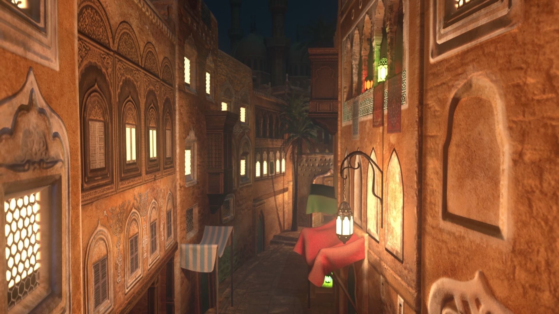 Arabic Old Town Low-poly 3D model_37