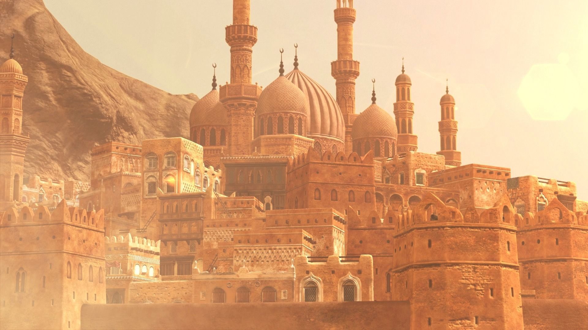 Arabic Old Town Low-poly 3D model_18