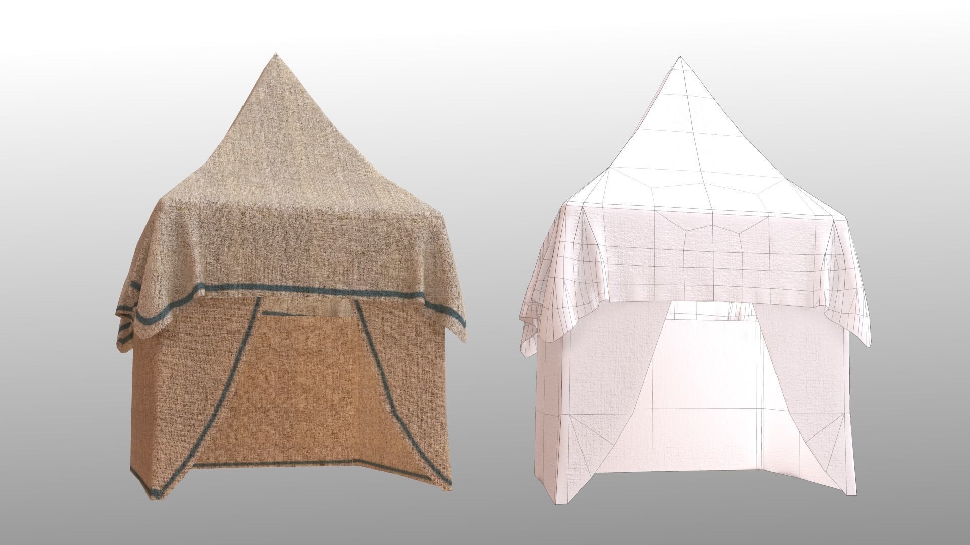 Arabic Old Town Low-poly 3D model_48