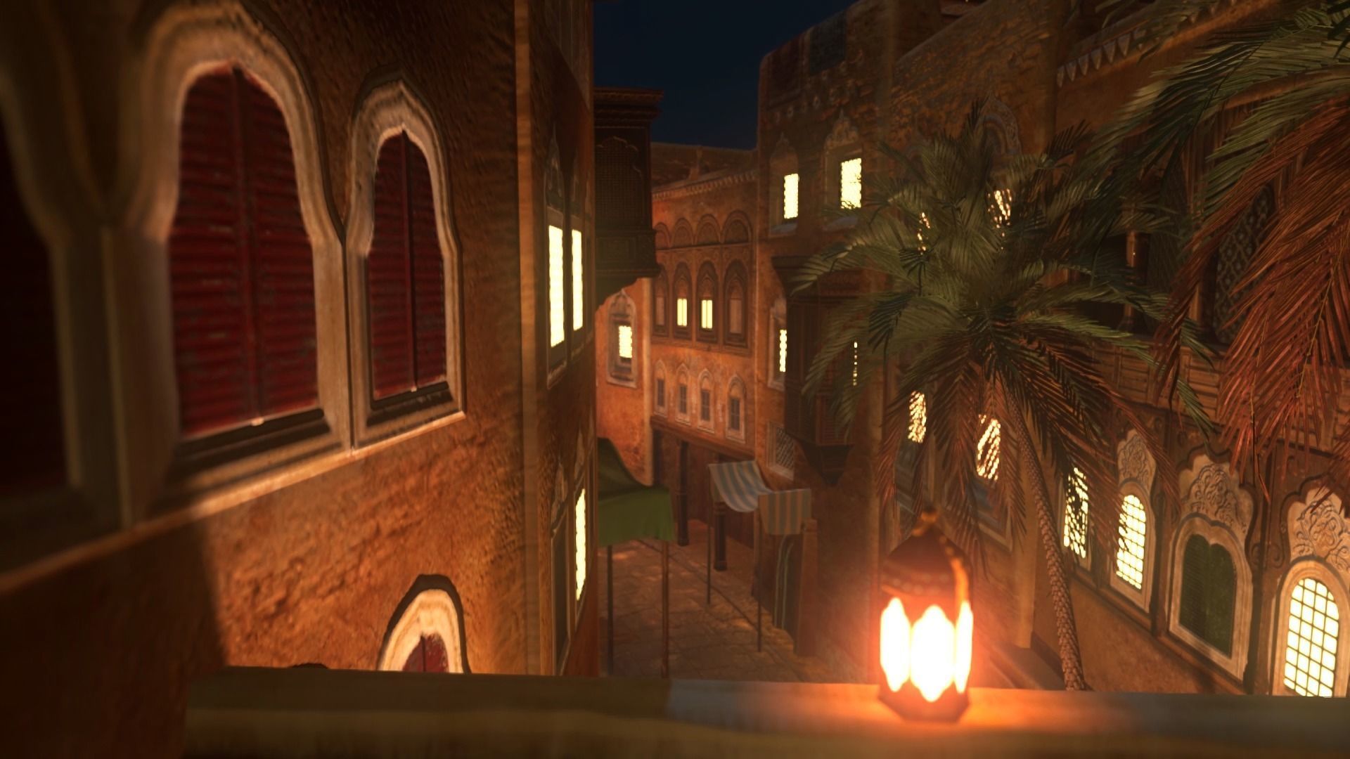 Arabic Old Town Low-poly 3D model_39