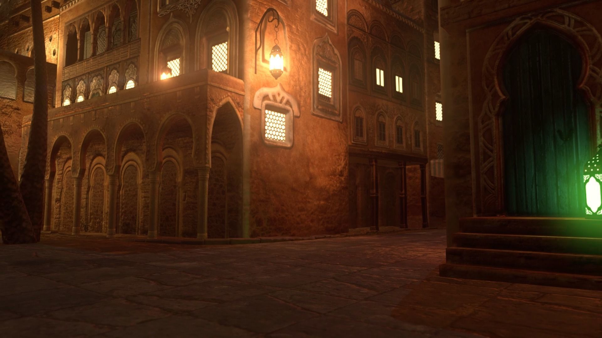 Arabic Old Town Low-poly 3D model_38