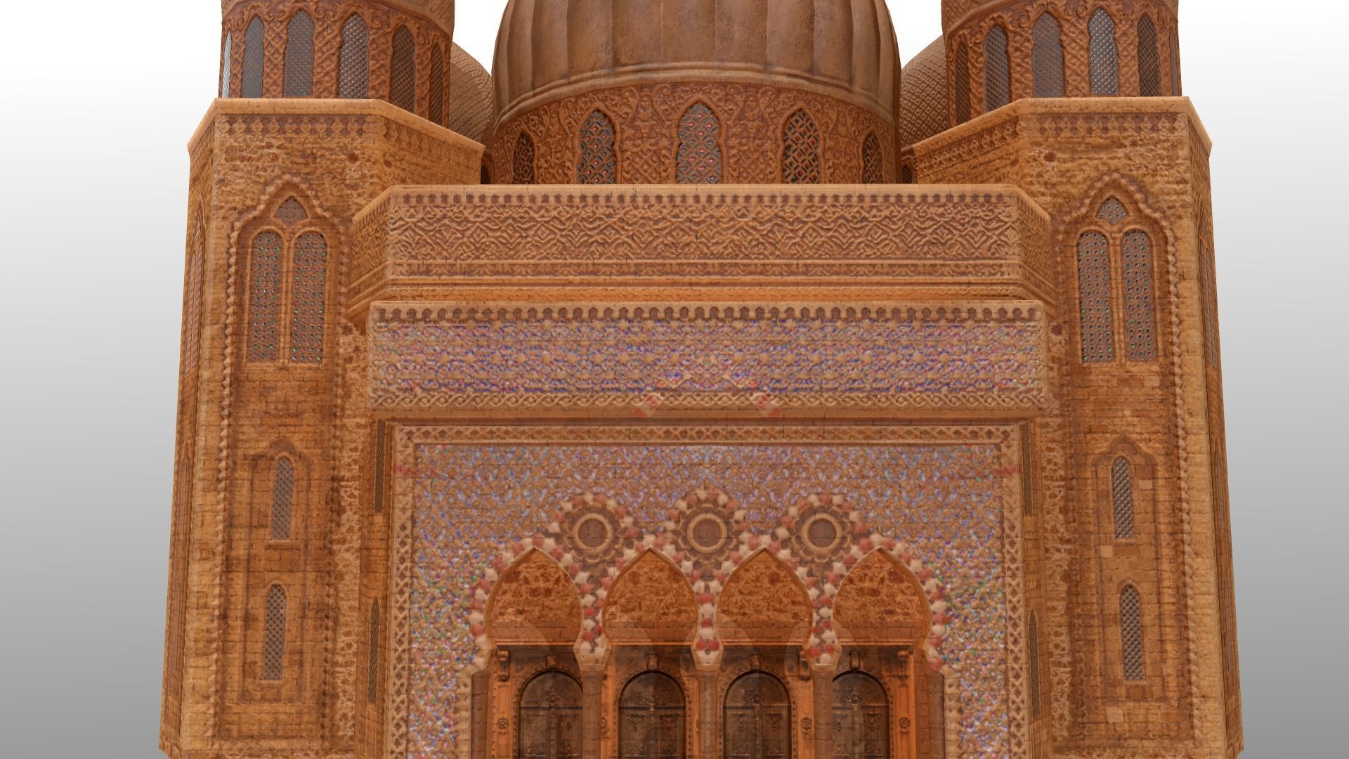 Arabic Old Town Low-poly 3D model_73