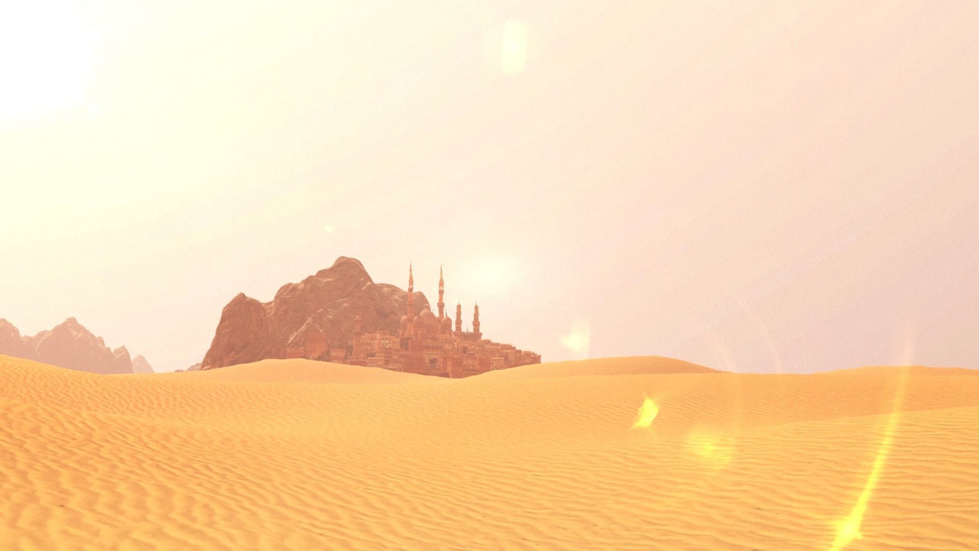 Arabic Old Town Low-poly 3D model_3