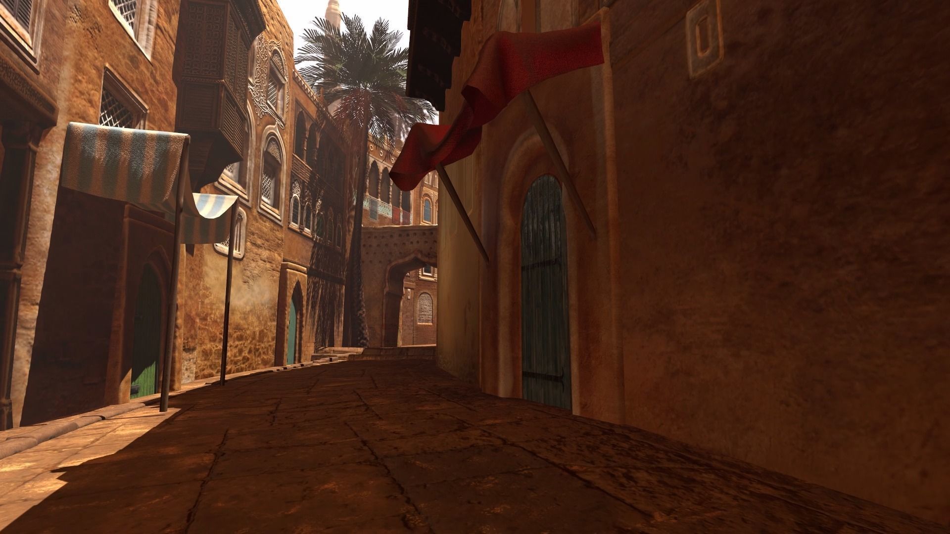 Arabic Old Town Low-poly 3D model_28