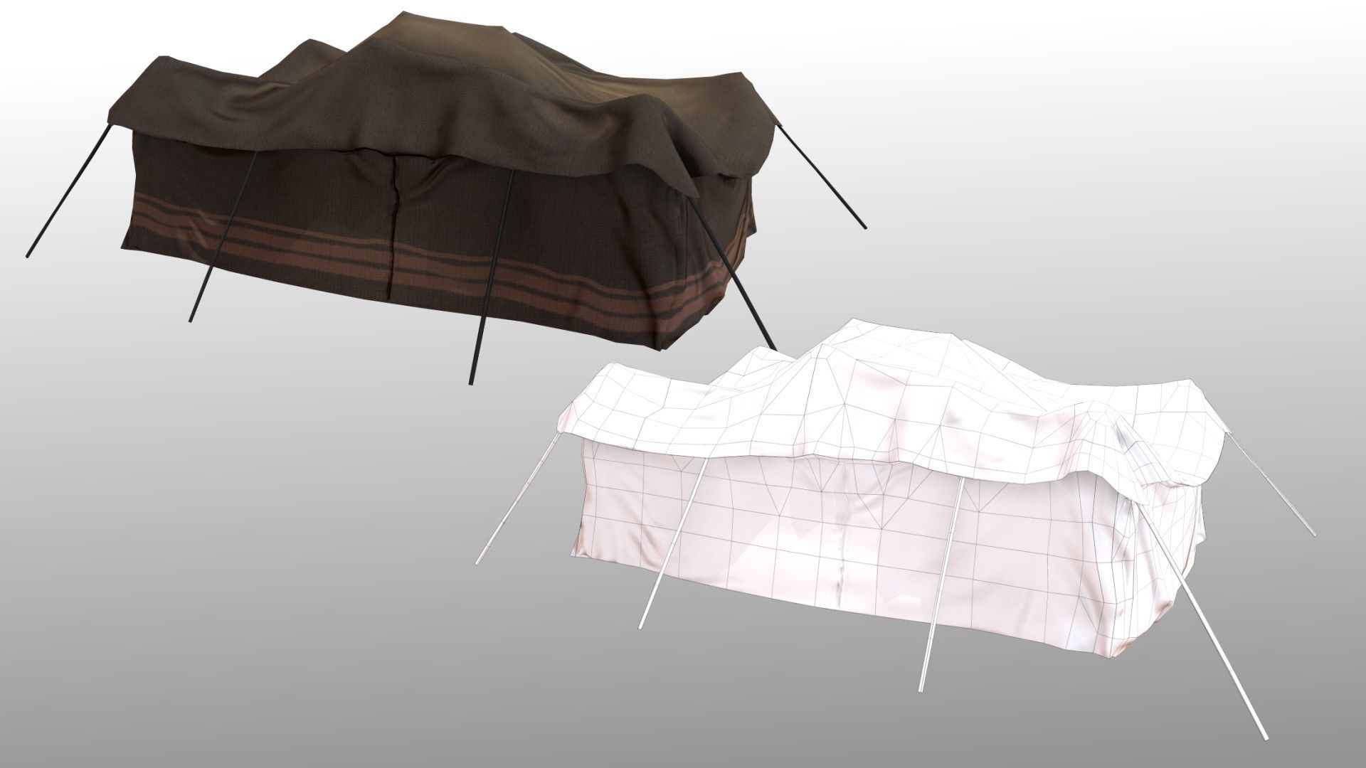 Arabic Old Town Low-poly 3D model_49