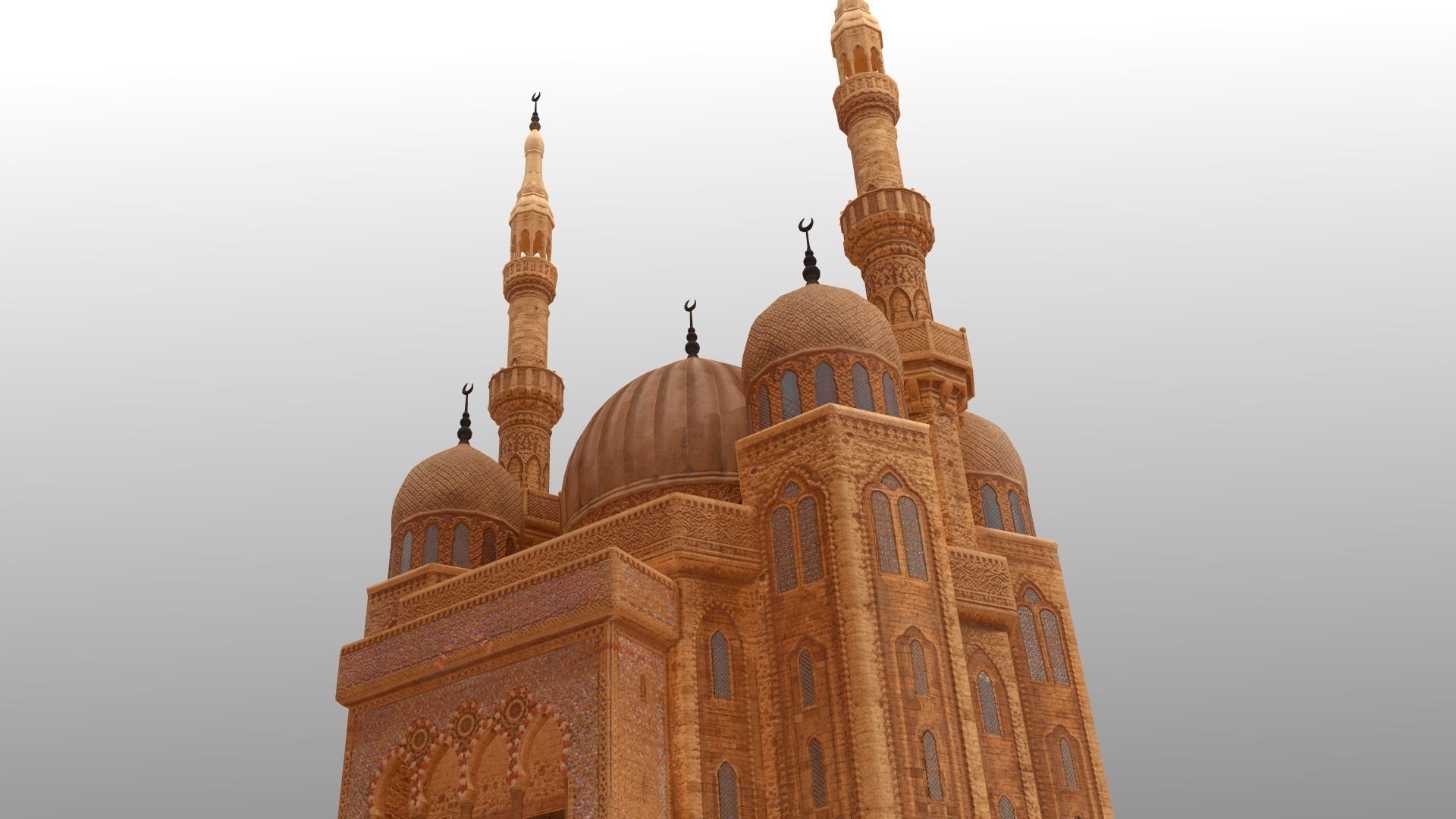 Arabic Old Town Low-poly 3D model_61